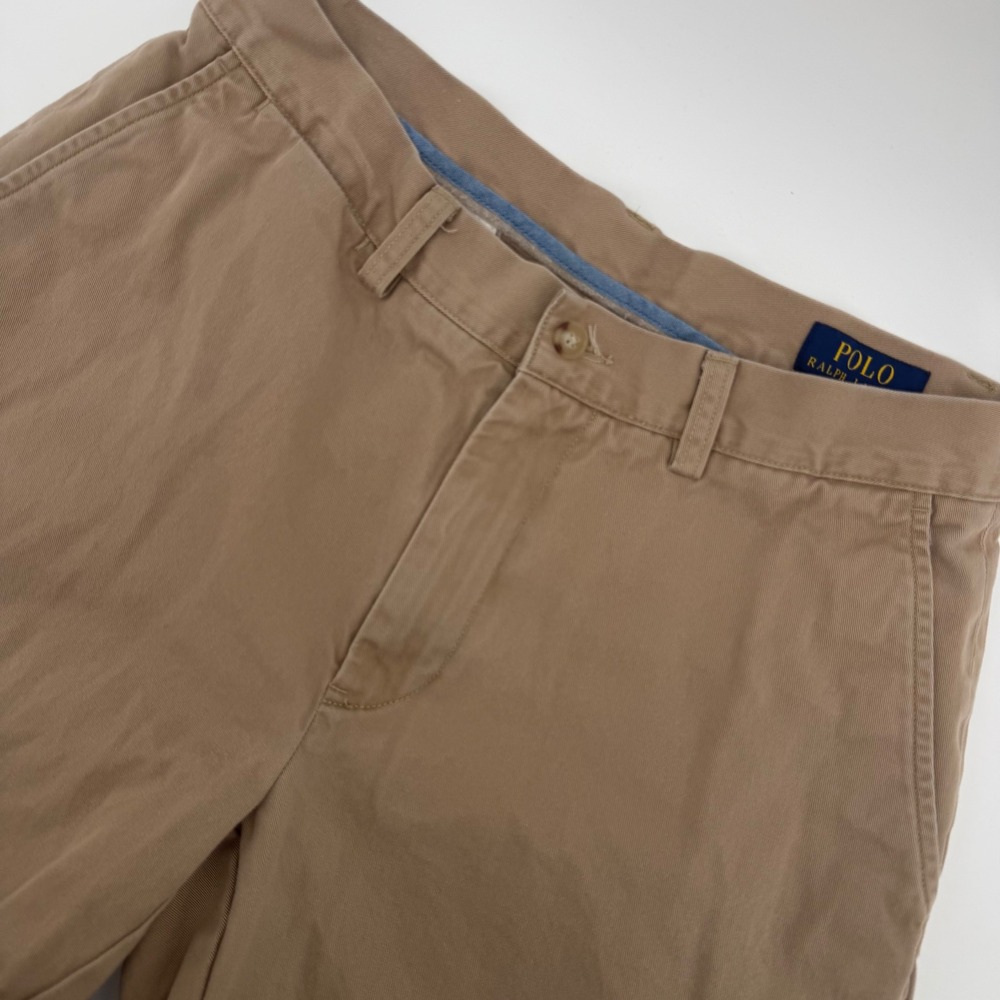 Polo Ralph Lauren Shorts Men 30 Tan Khaki Classic Fit 9" Inseam Cotton‎ Chino